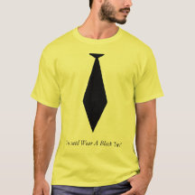 Schwarzes Krawatten-T-Shirt