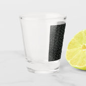 Schwarzes kreisförmiges Delight Shot Glass Schnapsglas (Links)