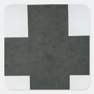 Schwarzes Kreuz, c.1923 Quadratischer Aufkleber