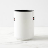 Schwarzes Kreuz mit Blumen Tasse (Zentrum)