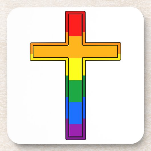 Schwarzes Kreuz Untersetzer (Vorderseite)