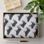 Schwarzes Kuh-Druck-Seidenpapier Seidenpapier (Geschenk)