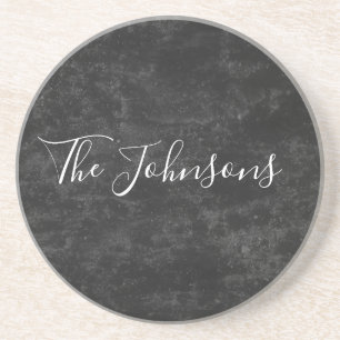 Schwarzes kundengebundener Entwurf für Ihre Getränkeuntersetzer