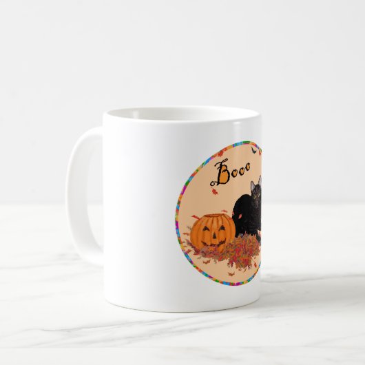 Schwarzes Kurzhaar Kaffeetasse (Vorderseite Links)