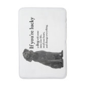 Schwarzes Lab Badematte (Vorderseite Vertikal)