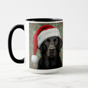 Schwarzes Lab Christmas Tasse