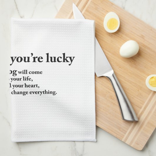 Schwarzes Lab Geschirrtuch (Viertel Falte)