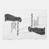 Schwarzes Lab Geschirrtuch (Horizontal)