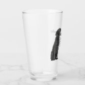 Schwarzes Lab Glas (Rechts)