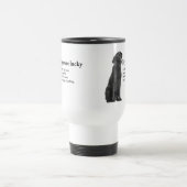 Schwarzes Lab Reisebecher (Mittel)