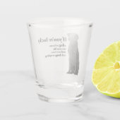 Schwarzes Lab Schnapsglas (Rückseite)