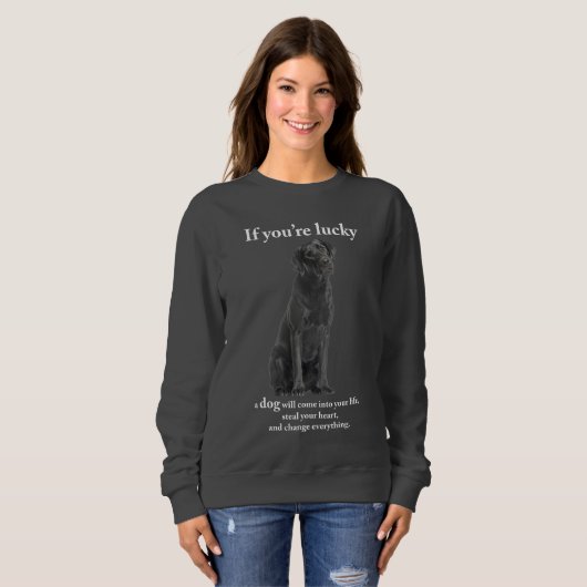 Schwarzes Lab Sweatshirt (Vorne ganz)