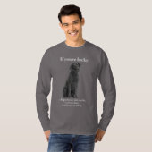 Schwarzes Lab T-Shirt (Vorne ganz)
