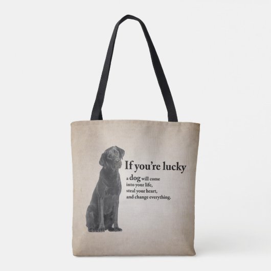 Schwarzes Lab Tasche (Rückseite)