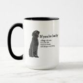 Schwarzes Lab Tasse (Links)