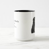 Schwarzes Lab Tasse (Zentrum)