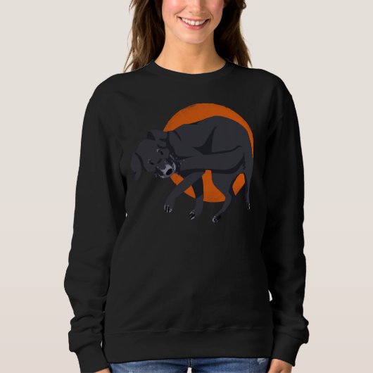 Schwarzes Labor 8 Sweatshirt (Vorderseite)
