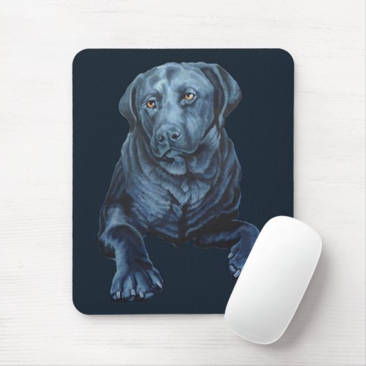 Schwarzes Labor Art Mousepad Labrador Retriever Do (Mit Mouse)