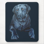 Schwarzes Labor Art Mousepad Labrador Retriever Do (Vorne)