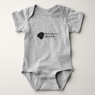 schwarzes Labor Baby Strampler