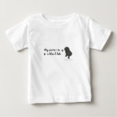 schwarzes Labor Baby T-shirt (Vorderseite)