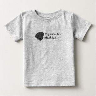 schwarzes Labor Baby T-shirt