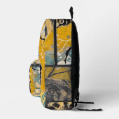 Schwarzes Labor Bedruckter Rucksack (Rechts)