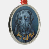 Schwarzes Labor Dekoration Personalisierter Hund A (Rechts)