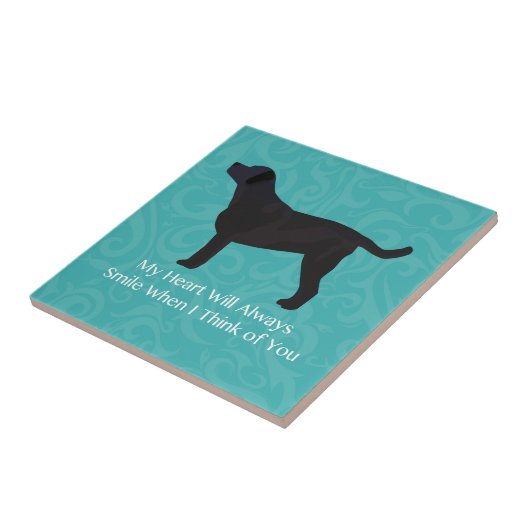 Schwarzes Labor Denken Sie an Ihr Design Fliese (Seite)