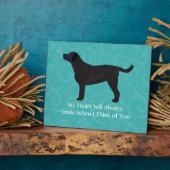 Schwarzes Labor Denken Sie an Ihr Design Fotoplatte (Seite)