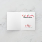 Schwarzes Labor Frohe Weihnachten - Labrador Niedl (Innenseite)