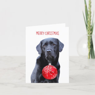 Schwarzes Labor Frohe Weihnachten - Labrador Niedl