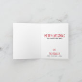 Schwarzes Labor Frohe Weihnachten - Labrador Welpe (Innenseite)