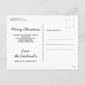 Schwarzes Labor Frohe Weihnachten Niedliche Hunde  (Rückseite)