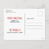 Schwarzes Labor Frohe Weihnachten - Niedlicher Lab (Rückseite)