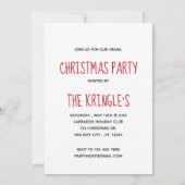 Schwarzes Labor Frohe Weihnachten - Niedlicher Lab Einladung (Rückseite)