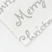 Schwarzes Labor Frohe Weihnachtshunde Labrador Fleecedecke (Ecke)