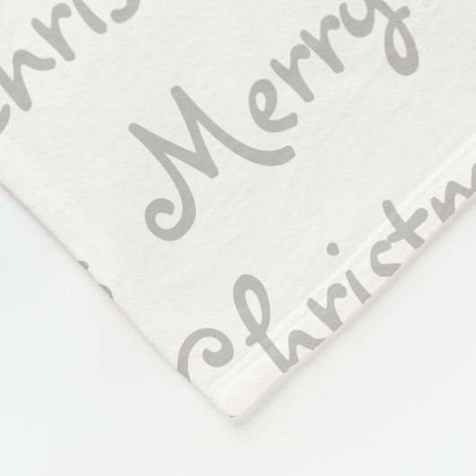 Schwarzes Labor Frohe Weihnachtshunde Labrador Fleecedecke (Ecke)