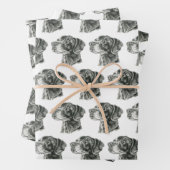 Schwarzes Labor Geschenkpapier Set (Beispiel)