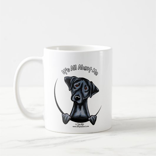 Schwarzes Labor Kaffeetasse (Links)