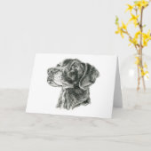 Schwarzes Labor Karte (Gelbe Blume)