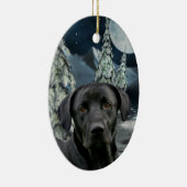 Schwarzes Labor Keramikornament (Rechts)