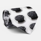 Schwarzes Labor Krawatte (Gerollt)