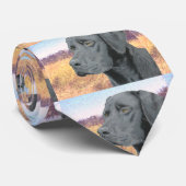 Schwarzes Labor Krawatte (Gerollt)