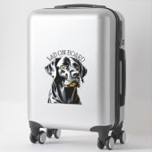 Schwarzes Labor | Labrador an Bord Aufkleber (Koffer)