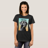 Schwarzes Labor | Labrador Mama Hund Lover T-Shirt (Vorne ganz)