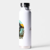 Schwarzes Labor | Labrador Mama Hund Personalisier Trinkflasche (Links)
