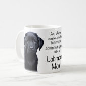 Schwarzes Labor - Labrador-Mama Kaffeetasse (Vorderseite Links)