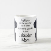 Schwarzes Labor - Labrador-Mama Kaffeetasse (Mittel)