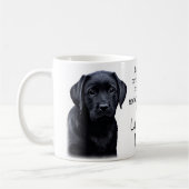Schwarzes Labor - Labrador-Mama Kaffeetasse (Links)